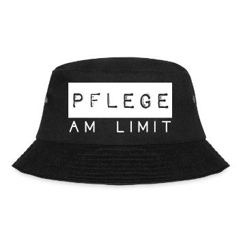 Pflege am Limit Spruch Pflegekräfte Beruf - Bucket Hat - Schwarz - Vorne - Lela (165cm)