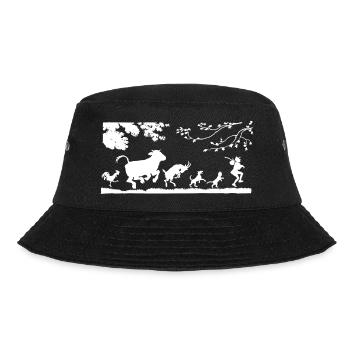 Farming farmer tiere funny farmer humor - Bucket Hat - Schwarz - Vorne - Lela (165cm)