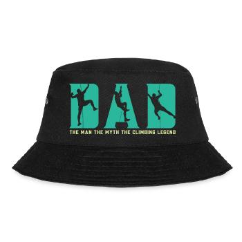Boulder Dad The Man The Myth The Climbing Legend - Bucket Hat - black - Front - Lela (165cm)