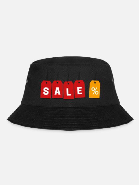 SALE Labels - Bucket Hat - black