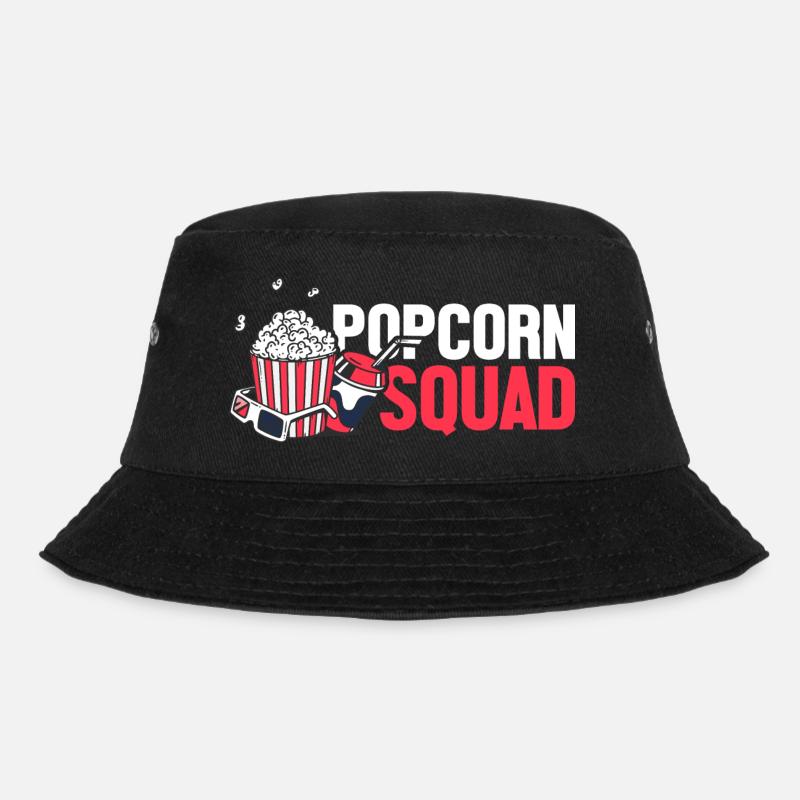 Popcorn - Bucket Hat - Schwarz