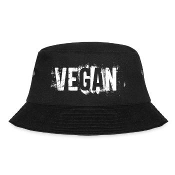 VEGAN / VEGANER / VEGANERIN - Bucket Hat - Schwarz - Vorne - Lela (165cm)