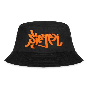Siegen Grafitti - Bucket Hat - Schwarz - Vorne - Lela (165cm)