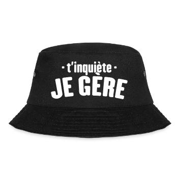 T'inquiète Je Gère Cadeau Humour - Bob - noir - Devant - Lela (165cm)
