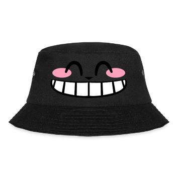 Kawaii Wide Smile | Kate 2021 Panzer - Bucket Hat - Schwarz - Vorne - Lela (165cm)