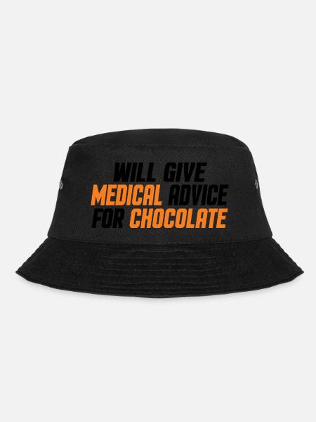 Lustiger Gesundheitsdienstleister Arzt Krankenschwester Schokoladenliebhaber - Bucket Hat - Schwarz