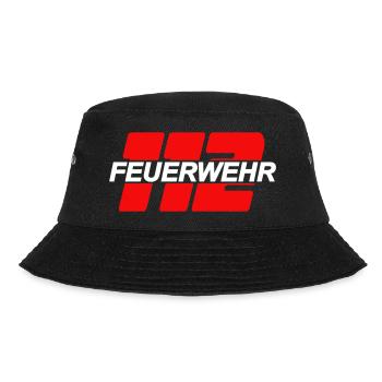 FEUERWEHR 112 - Freiwillige Feuerwehr FW30 - Bucket Hat - Schwarz - Vorne - Lela (165cm)