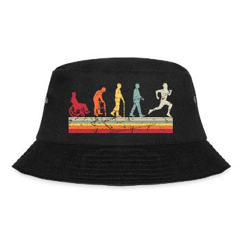 Therapeut Human Evolution Vintage Physiotherapeut - Bucket Hat - Schwarz - Vorne - Lela (165cm)