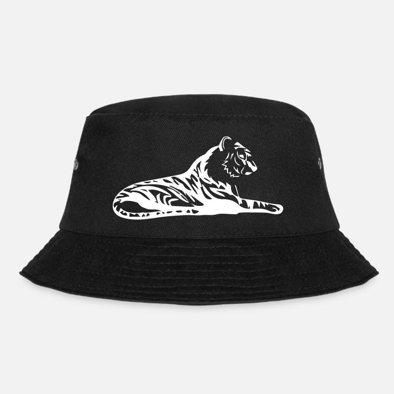 Tigre élégant au design tribal - Bob - noir