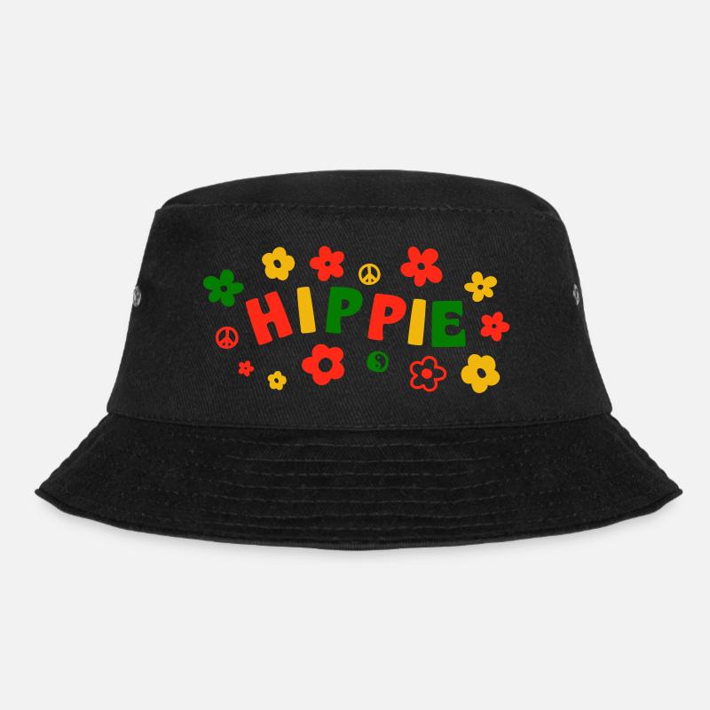 Hippy - Bucket Hat - black