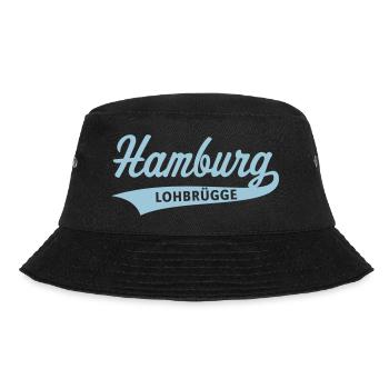 Hamburg Lohbrügge (Lohbrügger / Lohbrüggerin) - Bucket Hat - Schwarz - Vorne - Lela (165cm)