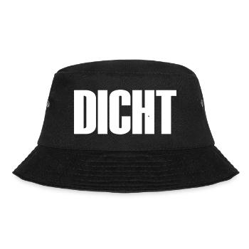 DICHT - Bucket Hat - Schwarz - Vorne - Lela (165cm)