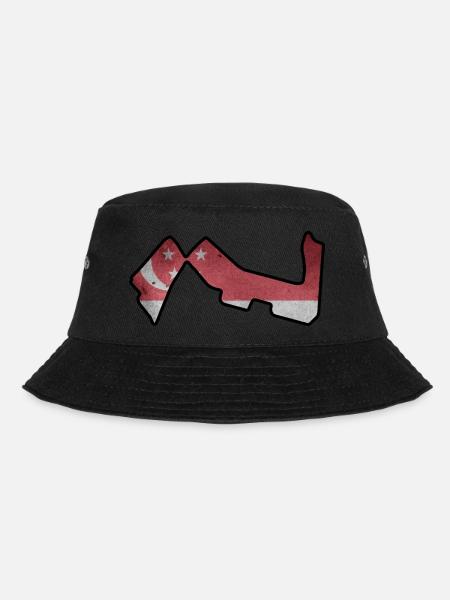Circuit de Singapour avec drapeau - Bob - noir