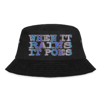 book dragon green book reader typography - Bucket Hat - Schwarz - Vorne - Lela (165cm)