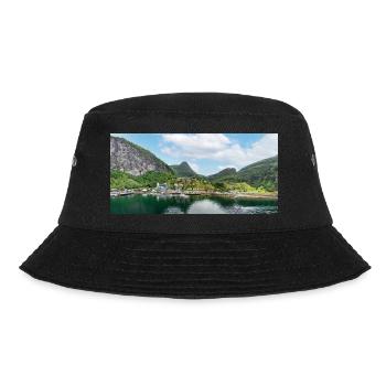 Geiranger panorama view from harbor - Bucket Hat - Schwarz - Vorne - Lela (165cm)