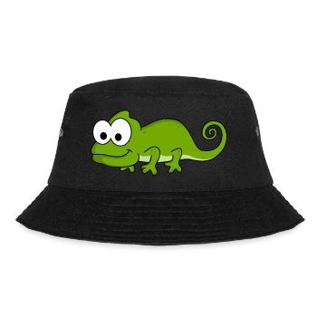 Chameleon Comic Animal - Bucket Hat - black - Front - Lela (165cm)