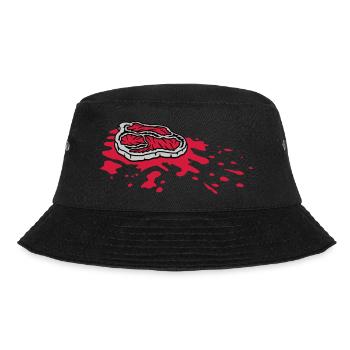 Blutlache Steak saftig Grillmeister - Bucket Hat - Schwarz - Vorne - Lela (165cm)
