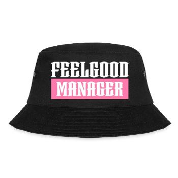 Feelgood manager pink tshirt black - Bucket Hat - black - Front - Lela (165cm)