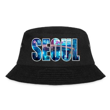 seoul neon - Bucket Hat - black - Front - Lela (165cm)