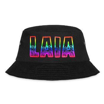 laia rs regenbogen - Bucket Hat - Schwarz - Vorne - Lela (165cm)