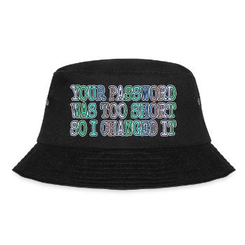 fun birthday present gift idea present - Bucket Hat - black - Front - Lela (165cm)