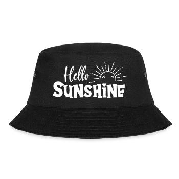 Hello Sunshine - Bucket Hat - Schwarz - Vorne - Lela (165cm)