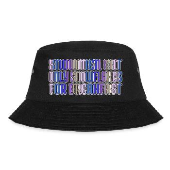 Dinosaur Christmas tree under the tree dork - Bucket Hat - black - Front - Lela (165cm)