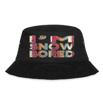 fun under the tree beach holiday statement cute - Bucket Hat - Schwarz - Vorne - Lela (165cm)
