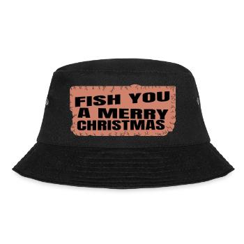 fish head birthday present idea adorable animals - Bucket Hat - black - Front - Lela (165cm)