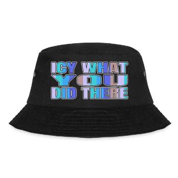 Dinosaur Tshirt Joke Christmas Present Beard - Bucket Hat - black - Front - Lela (165cm)