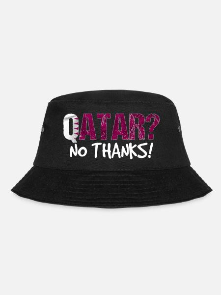 Katar Boykott Flagge Geschenk - Bucket Hat - Schwarz