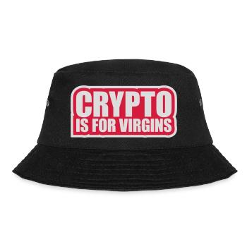 crypto is for virgins - Bucket Hat - black - Front - Lela (165cm)