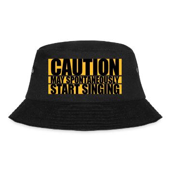 may spontaneously start singing - Bucket Hat - black - Front - Lela (165cm)