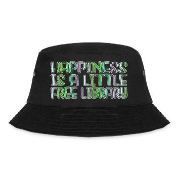 humor sayings book quotes funny quote present idea - Bucket Hat - Schwarz - Vorne - Lela (165cm)