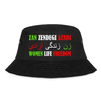 women life freedom Zan zendegi azadi - Bucket Hat - Schwarz - Vorne - Lela (165cm)