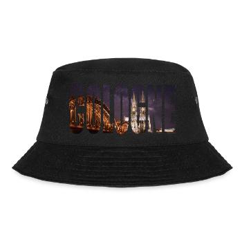 COLOGNE SKYLINE NIGHT - Bucket Hat - Schwarz - Vorne - Lela (165cm)