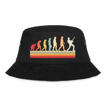 Human Evolution Guitar Band Retro Vintage - Bob - noir - Devant - Lela (165cm)