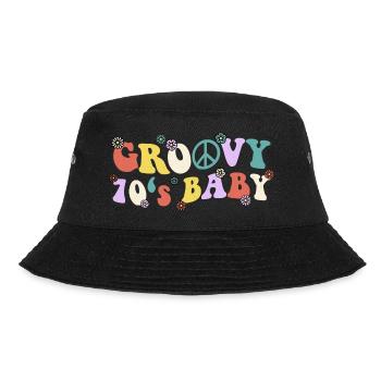 Groovy 70's Baby - Bucket Hat - Schwarz - Vorne - Lela (165cm)