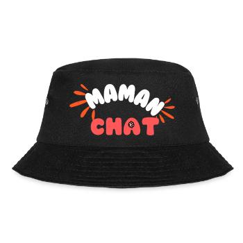 Maman chat: motif doux patte et lettres - Bob - noir - Devant - Lela (165cm)