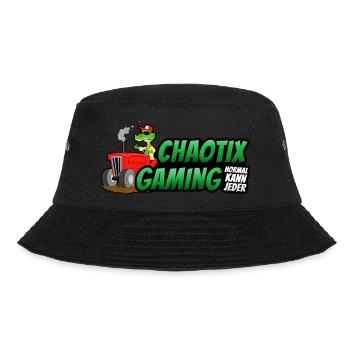ChaotiX Traktor Logo - Bucket Hat - Schwarz - Vorne - Lela (165cm)