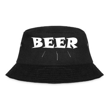 Beer Wine Whiskey Schnapps Alcohol - Bucket Hat - black - Front - Lela (165cm)