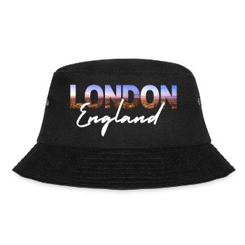 London Skyline Script England - Bucket Hat - black - Front - Lela (165cm)