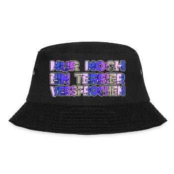 terrier bullterrier geburtstagsgeschenkidee - Bucket Hat - Schwarz - Vorne - Lela (165cm)