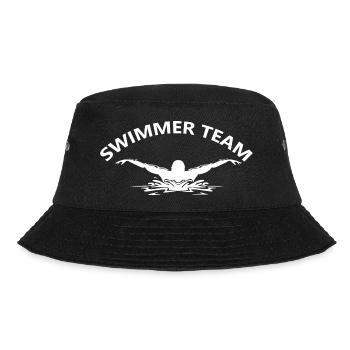 Triathlon Swim Bike Run Marathon - Bucket Hat - Schwarz - Vorne - Lela (165cm)
