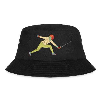 Fechten - Bucket Hat - Schwarz - Vorne - Lela (165cm)
