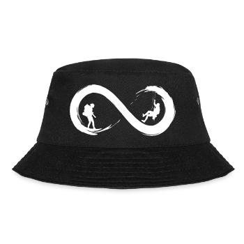 Unendliches Klettern - Bucket Hat - Schwarz - Vorne - Lela (165cm)