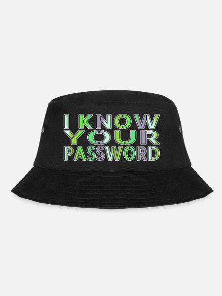and free wifi hacking coding fingers funny - Bucket Hat - Schwarz