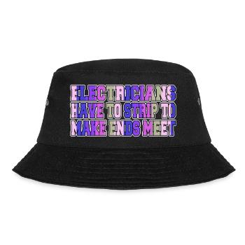 gift funny sayings light electrical devices - Bucket Hat - Schwarz - Vorne - Lela (165cm)