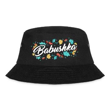 Vintage Babushka Russian Grandma For A Rossiya - Bucket Hat - Schwarz - Vorne - Lela (165cm)