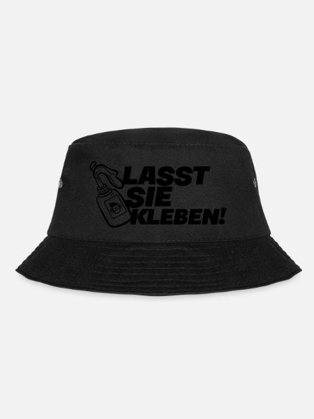 Klimakleber - lasst Sie kleben - Bucket Hat - Schwarz